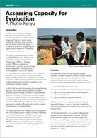 Assessing Capacity for Evaluation: A Pilot in Kenya