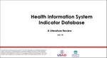 Indicators on the Status of a Health Information System