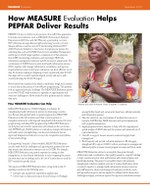 How MEASURE Evaluation Helps PEPFAR Deliver Results