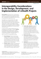 Interoperability Considerations in the Design, Development, and Implementation of mHealth Projects