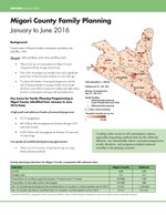 Migori County Family Planning – January to June 2016