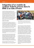Intégration d’un module de système d’alerte précoce dans le DHIS 2 en Côte d’Ivoire