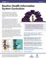 Brief on the Routine Health Information System Curriculum