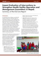 Impact Evaluation of Interventions to Strengthen Health Facility Operation and Management Committees in Nepal: Summary of the End Line Report