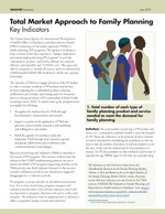 Total Market Approach to Family Planning: Key Indicators