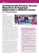 Caracterizando Parceiros Sexuais Masculinos de Raparigas Adolescentes e Mulheres Jovens em Moçambique