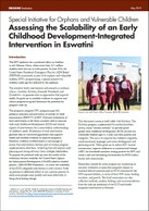 Special Initiative for Orphans and Vulnerable Children Assessing the Scalability of an Early Childhood Development-Integrated Intervention in Eswatini