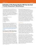 Evaluation of the Partnership for HIV-Free Survival Country Assessment: Mozambique