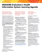MEASURE Evaluation’s Health Information System Learning Agenda