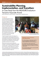 Sustainability Planning, Implementation, and Transition: A Case Study from the MEASURE Evaluation–Tanzania Associate Award