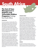 The Cost of Case Management in Orphans and Vulnerable Children Programs: Findings from South Africa