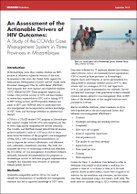An Assessment of the Actionable Drivers of HIV Outcomes: A Study of the COVida Case Management System in Three Provinces in Mozambique