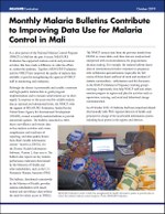 Monthly Malaria Bulletins Contribute to Improving Data Use for Malaria Control in Mali