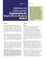 Experiences and Lessons Learned: Implementing the Ripple Effects Mapping Method