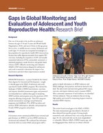 Gaps in Global Monitoring and Evaluation of Adolescent and Youth Reproductive Health: Research Brief