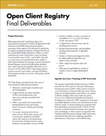 Open Client Registry: Final Deliverables