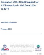 Evaluation of the USAID Support for HIV Prevention in Mali from 2000 to 2010