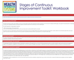 Health Information System Stages of Continuous Improvement Toolkit: Workbook