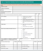 PLACE Form 1-2: Supervisor Summary Form for Community Informant Interviews