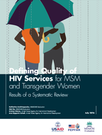Defining Quality of HIV Services for MSM and Transgender Women: Results of a Systematic Review