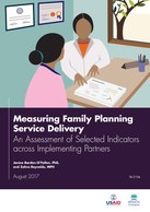 Measuring Family Planning Service Delivery: An Assessment of Selected Indicators across Implementing Partners