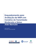 Enquadramento para Avaliação de NMPs em Cenários de Transmissão Moderada e Baixa: Aide Memoire