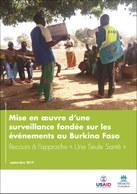 Mise en oeuvre d'une surveillance fondée sur les événements au Burkina Faso. Recours à l'approche « Une Seule Santé »
