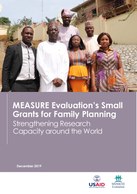 MEASURE Evaluation’s Small Grants for Family Planning: Strengthening Research Capacity around the World