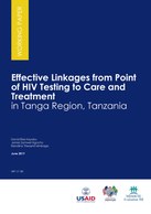 Effective Linkages from Point of HIV Testing to Care and Treatment in Tanga Region, Tanzania